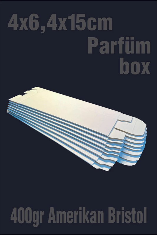 Saf Beyaz 6,4x4x15cm Parfüm Kutusu 15 Adet