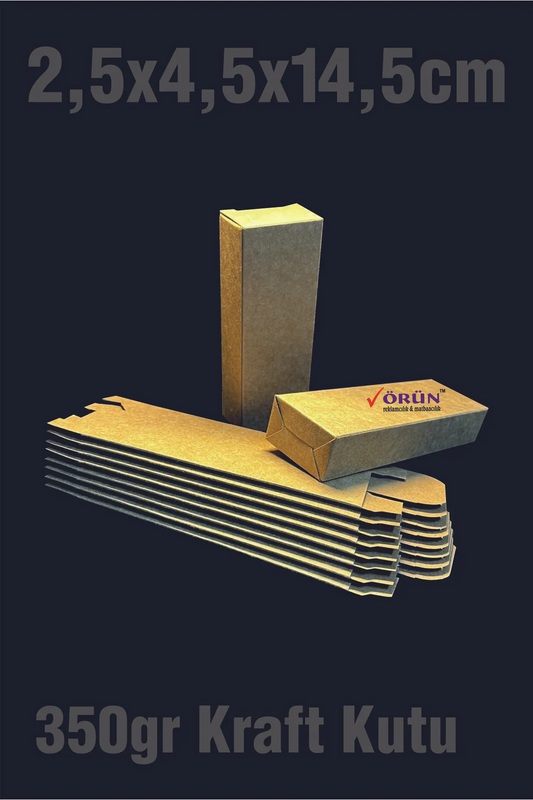 Kraft 2,5x4,5x14,5cm Parfüm Kutusu 15 Adet