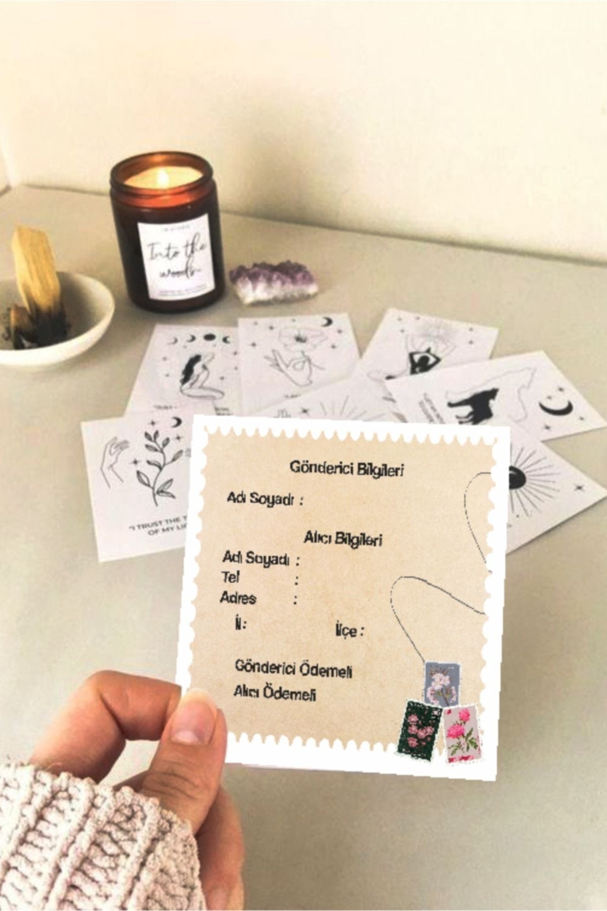 Vintage Kargo Sticker 10x10 cm (50 Adet)