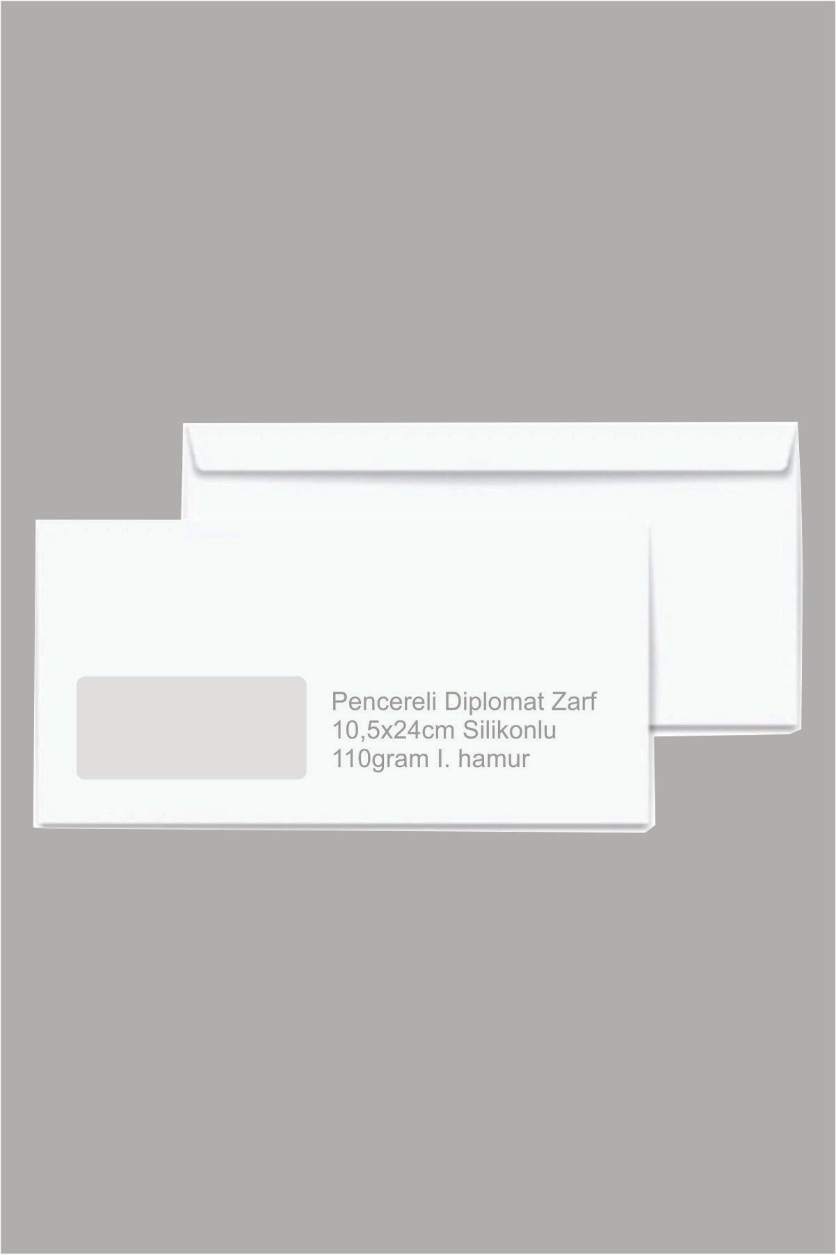 Oyal Pencereli Diplomat Zarf 105x240 mm 110 gr - 100 Adet