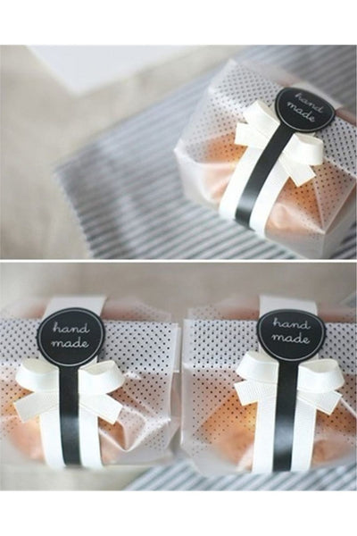 Hand Made Paketleme Etiketi 10x3 cm (90 Adet)
