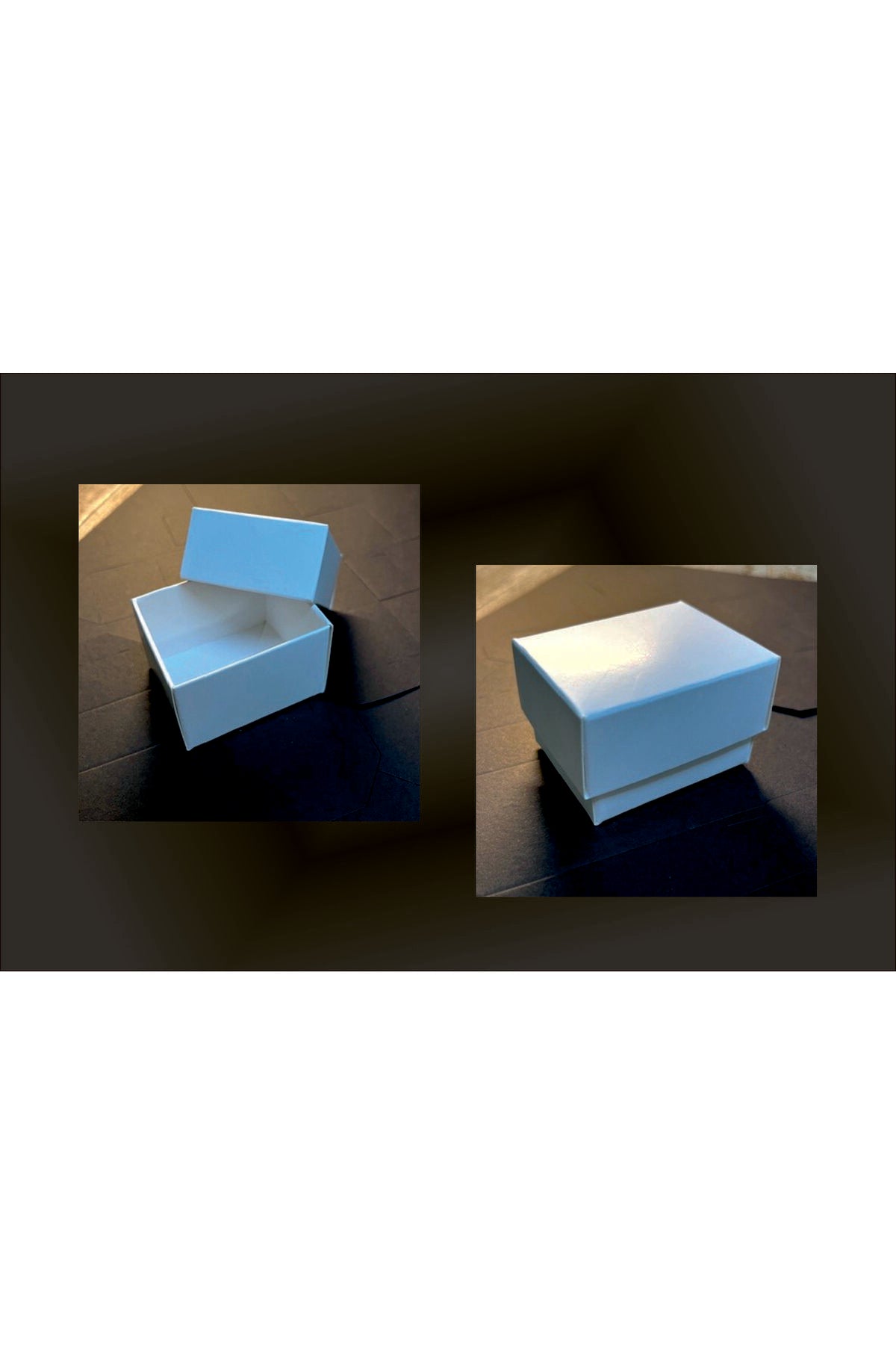 Karışık Renk Süngerli Yüzük Kutusu 4,5x5,5x3,5 cm (24 Adet)