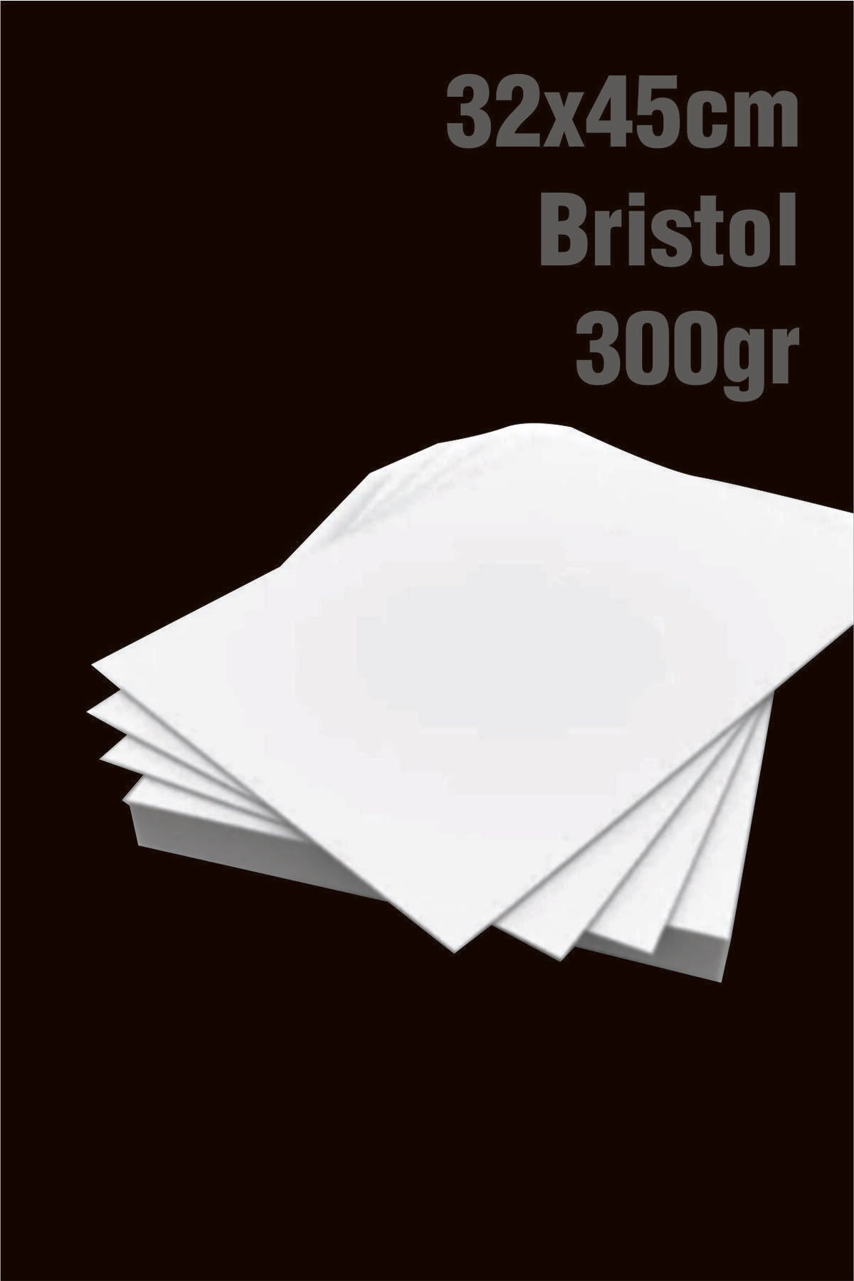 Amerikan Bristol Karton 32x45 cm 300 gr (20 Adet)
