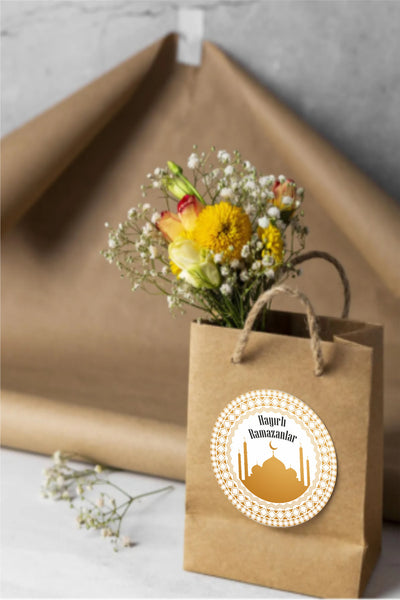 Hayırlı Ramazanlar Sticker 4 cm (70 Adet)