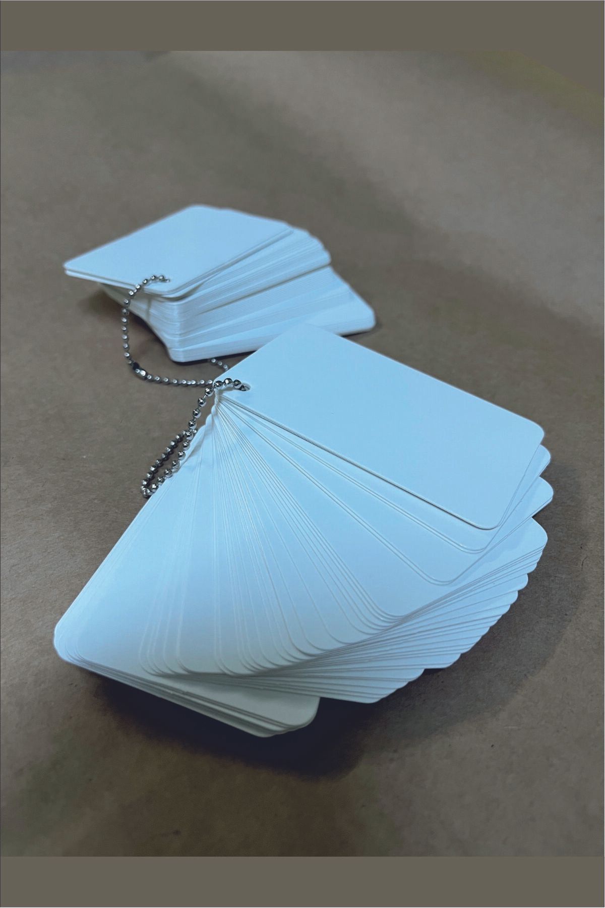 Metal Zincirli Not Kartları 5,2x8,4 cm (50 Yaprak)