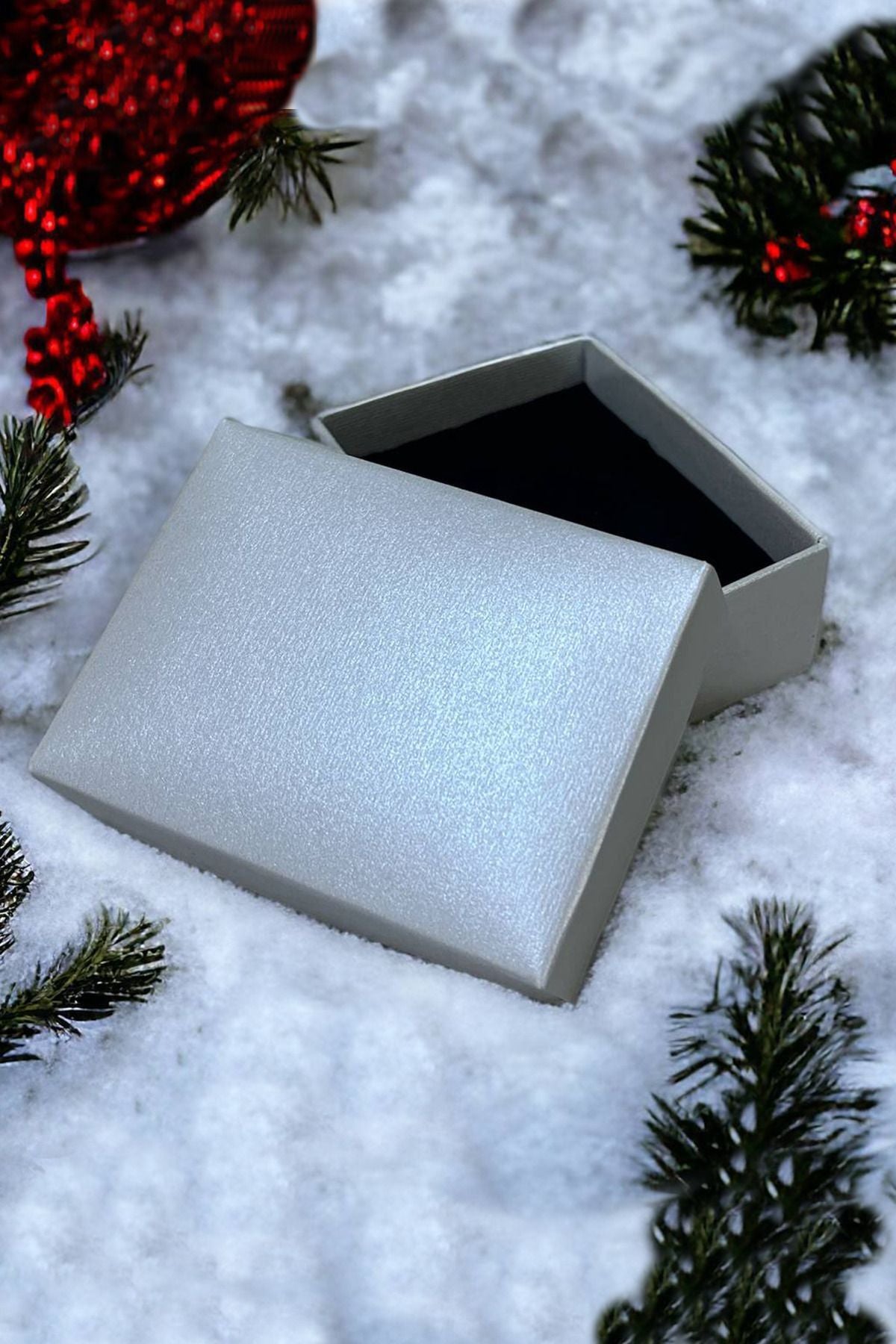 Sedef Süngerli Takı Kutusu 8x6x3 cm (24 Adet)