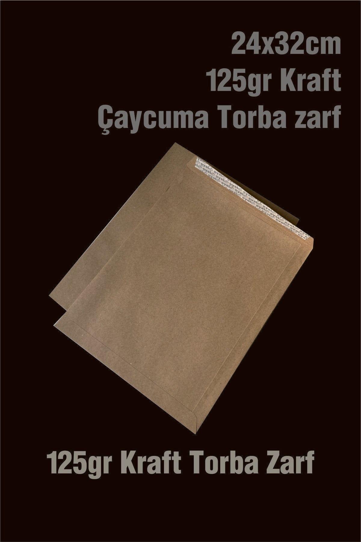 Oyal Kraft Çaycuma Torba Zarf 24x32 cm (25 Adet)