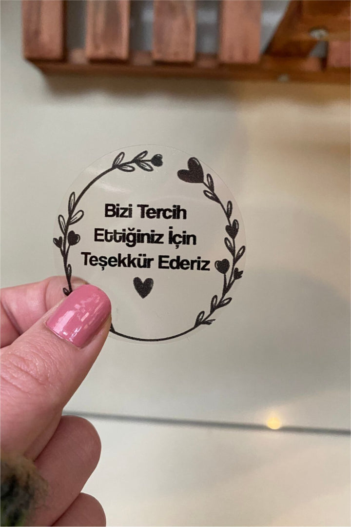 Şeffaf Tercih Teşekkür Etiketi