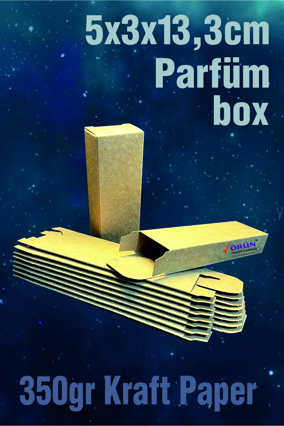Kraft Parfüm Kutusu 5x3x13,3 cm