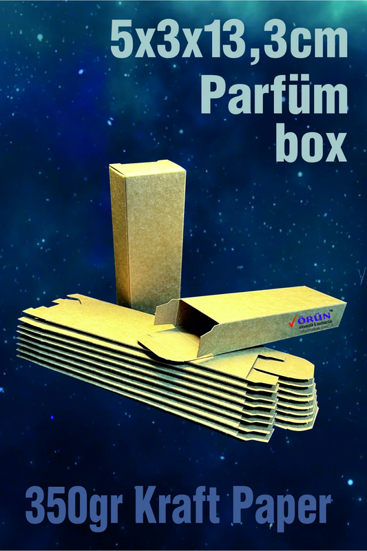 Kraft 5x3x13,3cm Parfüm Kutusu 30 Adet