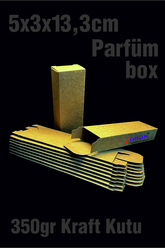 Kraft 5x3x13,3cm Parfüm Kutusu 30 Adet