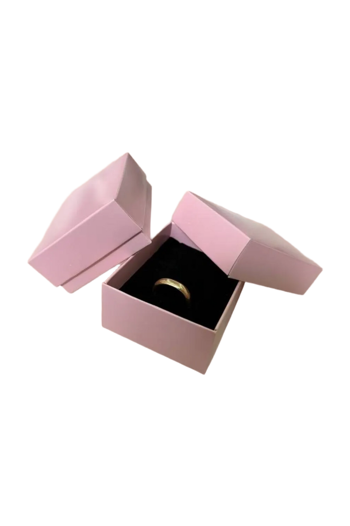 Pembe Süngerli Takı Kutusu 8x6x3 cm (25 Adet)