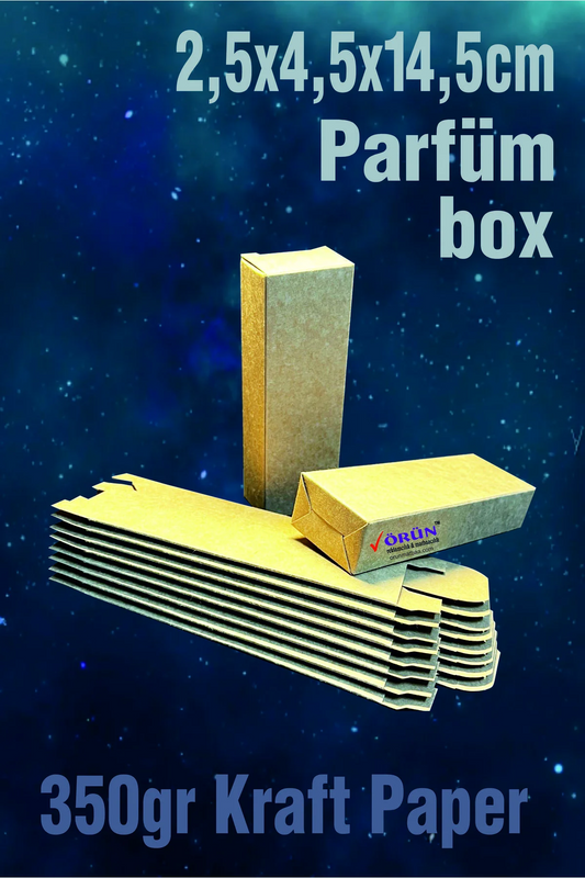 Kraft 2,5x4,5x14,5cm Parfüm Kutusu 30 Adet